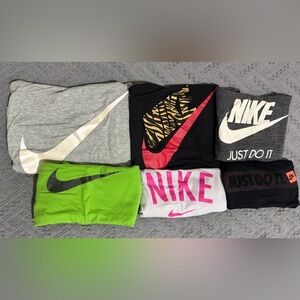 Nike 6 Bundle tees and tanks - Black, Gray, Green, Pink